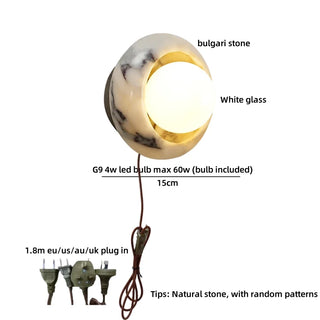 Celako™ Bulgari Wall Light | Glass Bedroom Lighting