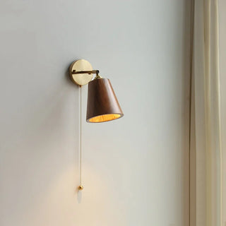Celako™ Umberine Wall Light | Copper Wood Japan Wabi Sabi Living Room Lighting