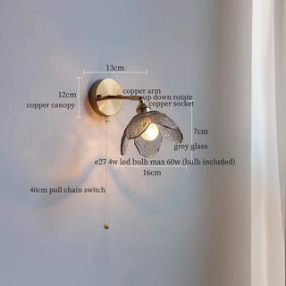 Celako™ Dentelle Wall Light | Glass French Vintage Bedroom Lighting