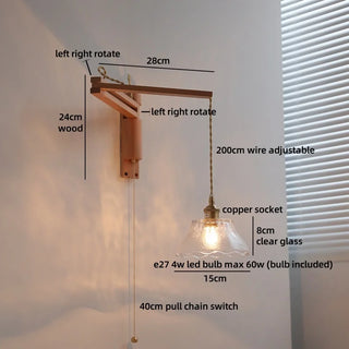 Celako™ Florent Wall Light | Glass Bedroom Lighting
