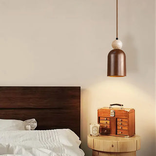 Celako™ Silvatra Pendant Light | Wood Bedroom Lighting