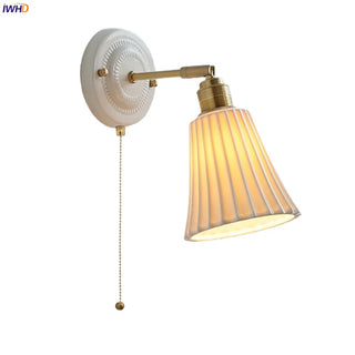 Celako™ Flutio Wall Light | Ceramic Bedroom Lighting