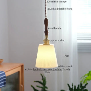 Celako™ Cerelume Pendant Light | White Ceramic Kitchen Island Lighting