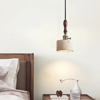 Celako™ Aureterra Pendant Light | Yellow Travertine Bedroom Lighting
