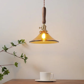 Celako™ Ambriva Pendant Light | Amber Glass Dining Room Lighting