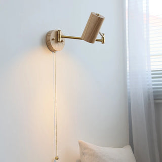 Celako™ Fraxin Wall Light | Ash Wood Bedside Lighting