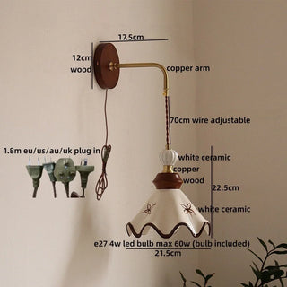 Celako™ Cerano Wall Light | Copper Vintage Style