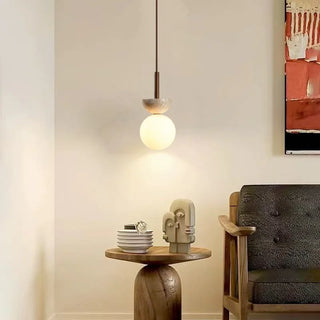 Celako™ Oroterra Pendant Light | Yellow Travertine Japanese/Wabi Sabi