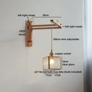 Celako™ Kirei Wall Light | Glass Bedroom Lighting