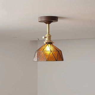 Celako™ Ambrune Ceiling Light | Glass Wood Kitchen Island Lighting