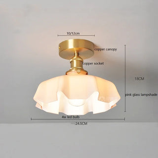 Celako™ Glintz Ceiling Light | Glass Bedroom Lighting