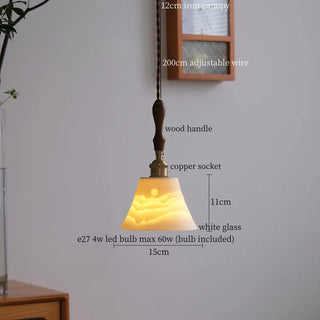 Celako™ Albesco Pendant Light | White Ceramic Bedroom Lighting