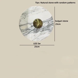 Celako™ Cavari Wall Light | Stone Bedside Lighting