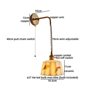 Celako™ Ceravi Wall Light | Copper Ceramic Living Room Lighting