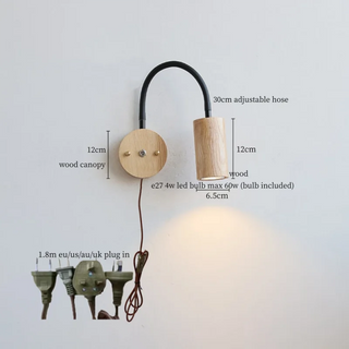 Celako™ Arboris Wall Light | Wood Wabi Sabi Modern Living Room Lighting