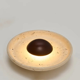 Celako™ Aureto Wall Light | Travertine Bedroom Lighting