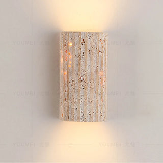 Celako™ Travivo Wall Light | Yellow Travertine Living Room Lighting