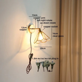 Celako™ Auristal Wall Light | Crystal Bedside Lighting