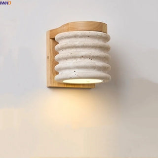 Celako™ Tiburna Wall Light | Yellow Travertine Living Room Lighting