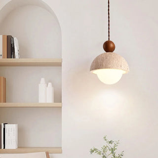 Celako™ Calacite Pendant Light | Yellow Travertine Japan Style