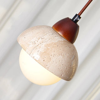 Celako™ Nuvora Pendant Light | Travertine Dining Room Lighting