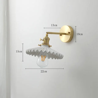 Celako™ Vestra Wall Light | Copper Ceramic Bedroom Lighting