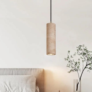Celako™ Aurete Pendant Light | Travertine Dining Room Lighting