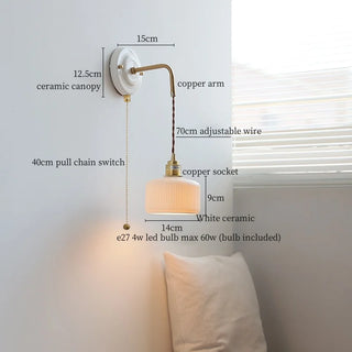 Celako™ Ceracu Wall Light | Copper Bedroom Lighting