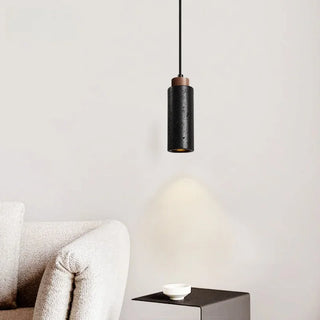 Celako™ Nottera Pendant Light | Black Travertine Bedroom Lighting