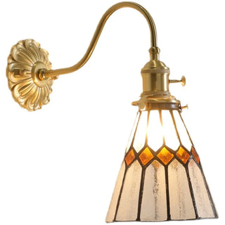 Celako™ Vitroma Wall Light | Copper Glass Bedroom Lighting