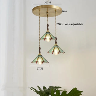 Celako™ Coralia Pendant Light | Glass Stone Bedroom Lighting