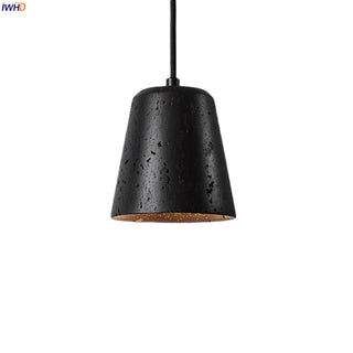 Celako™ Lithica Pendant Light | Black Travertine Dining Room Lighting