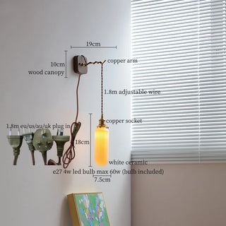 Celako™ Kaolune Wall Light | Copper Nordic Modern Bedroom Lighting