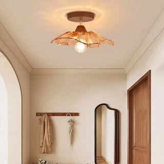 Celako™ Topazio Ceiling Light | Amber Glass Japan Style