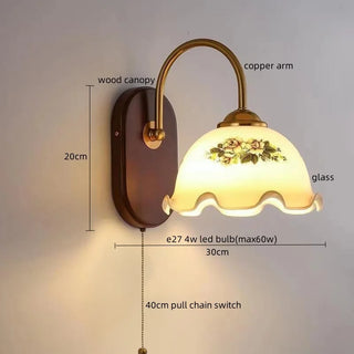 Celako™ Bellori Wall Light | Glass Bedroom Lighting