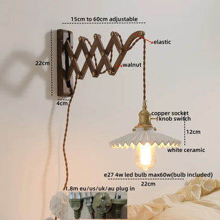Celako™ Keravia Wall Light | Ceramic Living Room Lighting