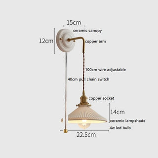 Celako™ Ceralux Wall Light | Ceramic Bedroom Lighting