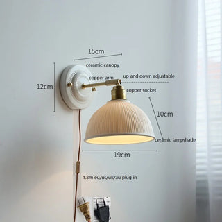 Celako™ Cerami Wall Light | Ceramic Bedroom Lighting