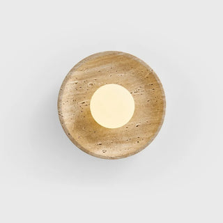 Celako™ Travora Wall Light | Travertine Bedside Lighting