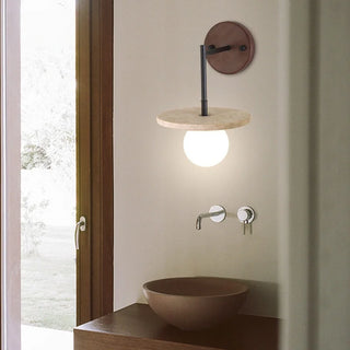 Celako™ Sferra Wall Light | White Glass Japan Style Bedroom Lighting