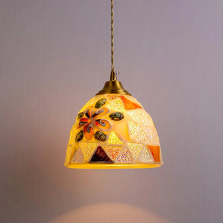 Celako™ Nacarite Pendant Light | Resin And Shell Kitchen Island Lighting