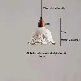 Celako™ Cendro Pendant Light | Cement Bedroom Lighting