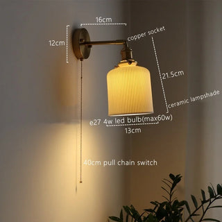 Celako™ Cerique Wall Light | Ceramic Dining Room Lighting