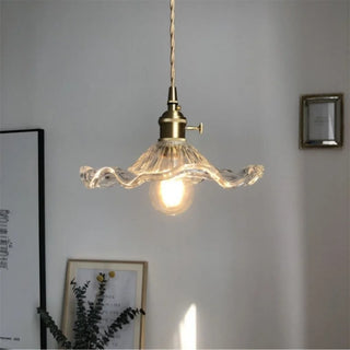 Celako™ Glacine Pendant Light | Green Lace Glass Living Room