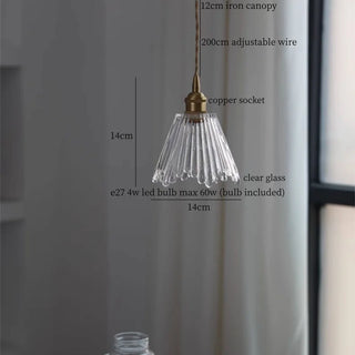 Celako™ Vitrinus Pendant Light | Glass Bedroom Lighting