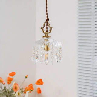 Celako™ Claryon Pendant Light | Glass Crystal Bedroom Lighting