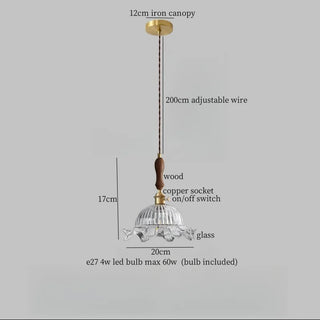 Celako™ Lustrenza Pendant Light | Glass Stone Bedroom Lighting