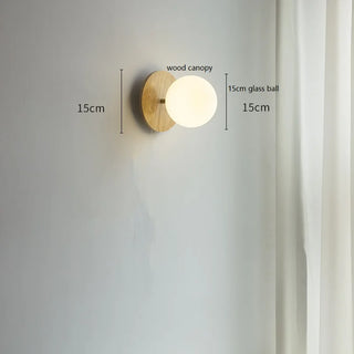 Celako™ Orbis Wall Light | Glass Bedroom Lighting