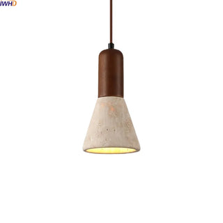 Celako™ Tiburtia Pendant Light | Yellow Travertine Mid Century Modern Dining Room Lighting