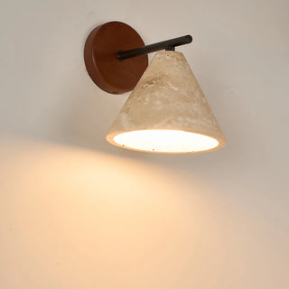 Celako™ Terravera Wall Light | Yellow Travertine Bedroom Lighting
